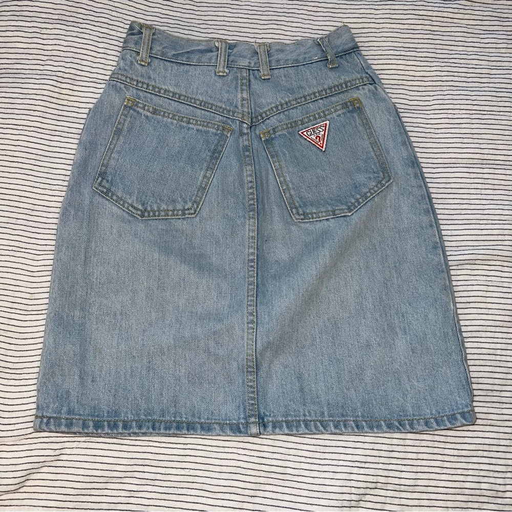Vintage Guess Denim Skirt 24